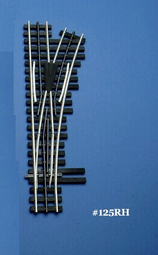 Ross Custom Switches #125M - Super Line - O-72 Switch Track (Right) w/ Dz1000 - MrMuffin'sTrains
