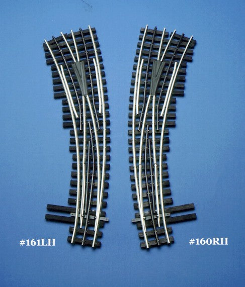 Ross Custom Switches #160M - Super Line - 072-054 Curved Switch Track (Right) w/ Dz1000 - MrMuffin'sTrains