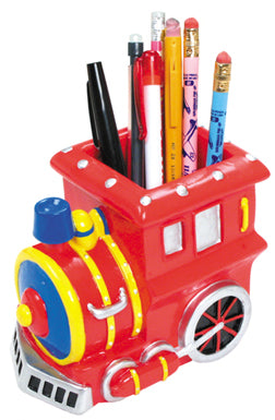 Red Train Pen & Pencil Holder