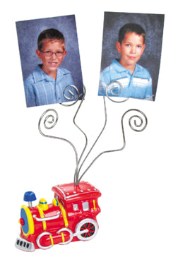 Red Train Wire Picture Holder