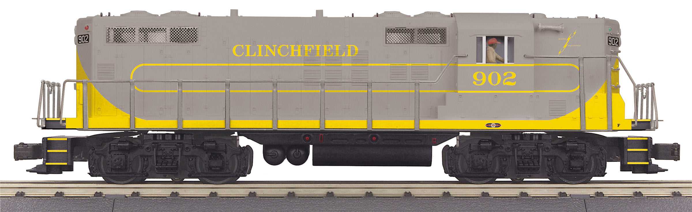 MTH 20-21536-1 - GP-7 Diesel Engine "Clinchfield" w/ PS3 #902 - Custom Run for MrMuffin'sTrains