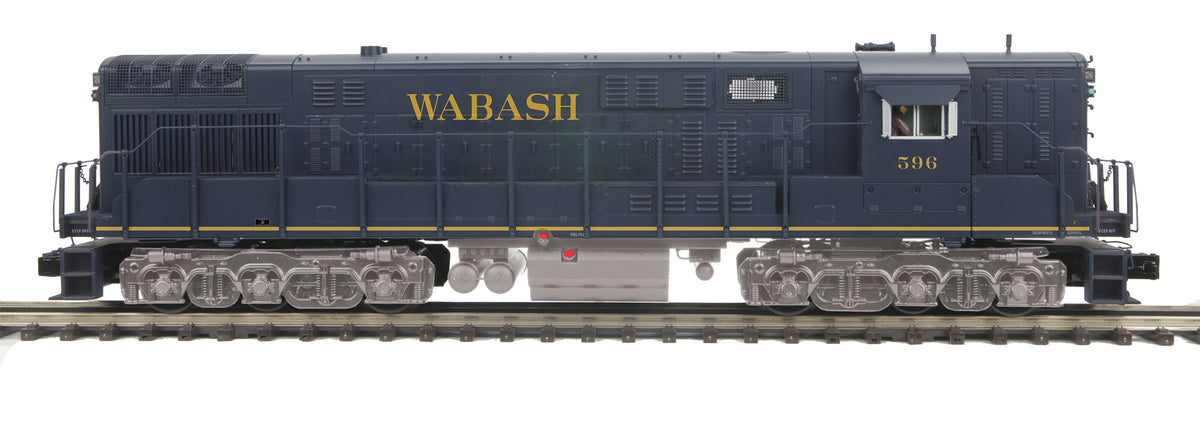 MTH 20-21704-1 - FM Train Master Diesel Engine "Wabash" #596 w/ PS3 (Hi-Rail Wheels) - Custom Run for MrMuffin'sTrains - MrMuffin'sTrains