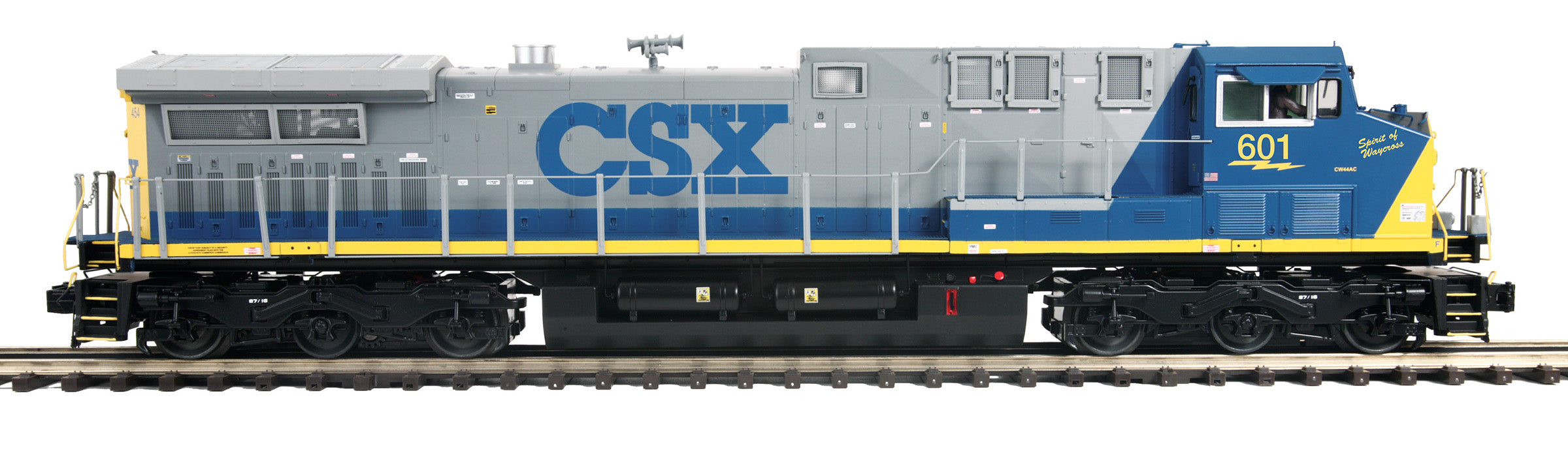 MTH 20-21739-1 - AC4400cw Diesel Engine "CSX" #601 w/ PS3 (Hi-Rail Wheels)