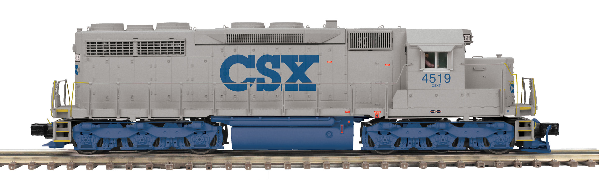 MTH 20-21758-1 - SD-35 Diesel Engine "CSX" #4519 w/ PS3 (Hi-Rail Wheels)