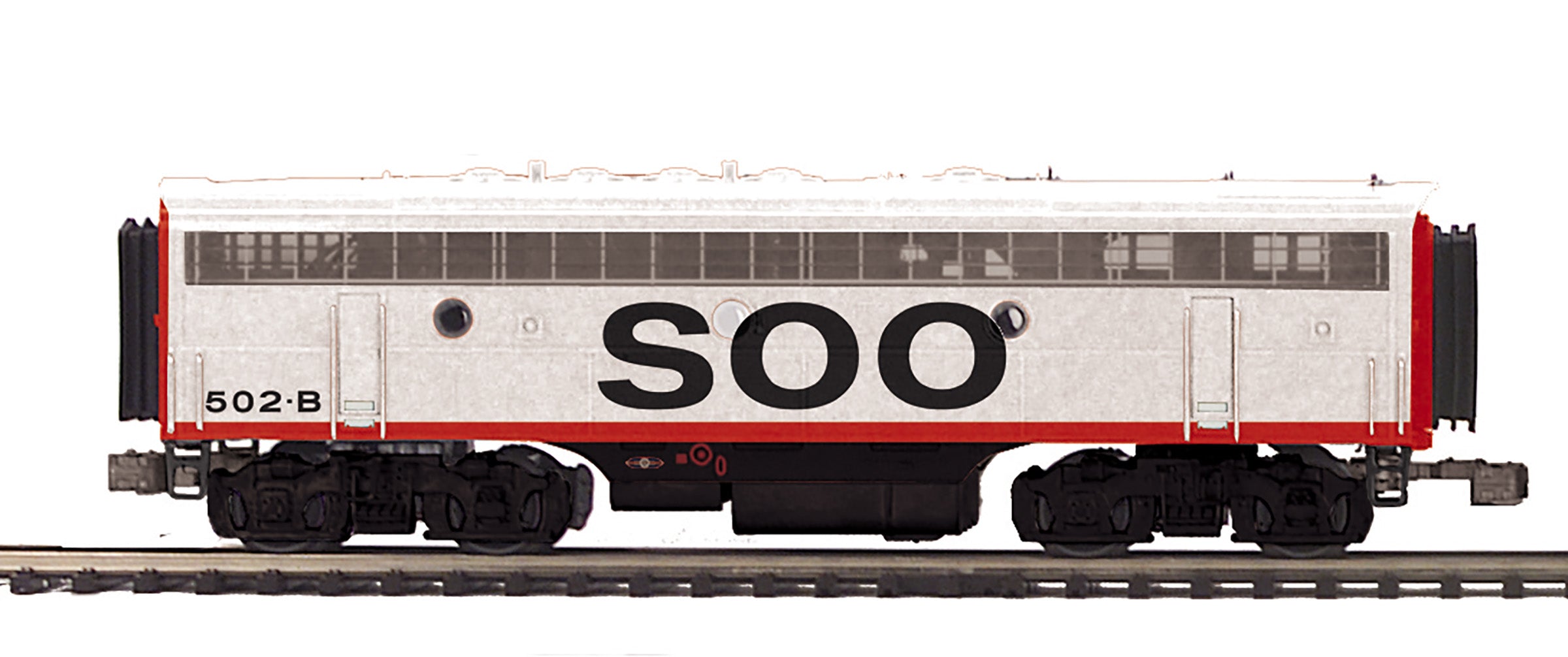 MTH 20-21807-3 - F-7 B Unit Diesel Engine "SOO Line" #502B (Non-powered)