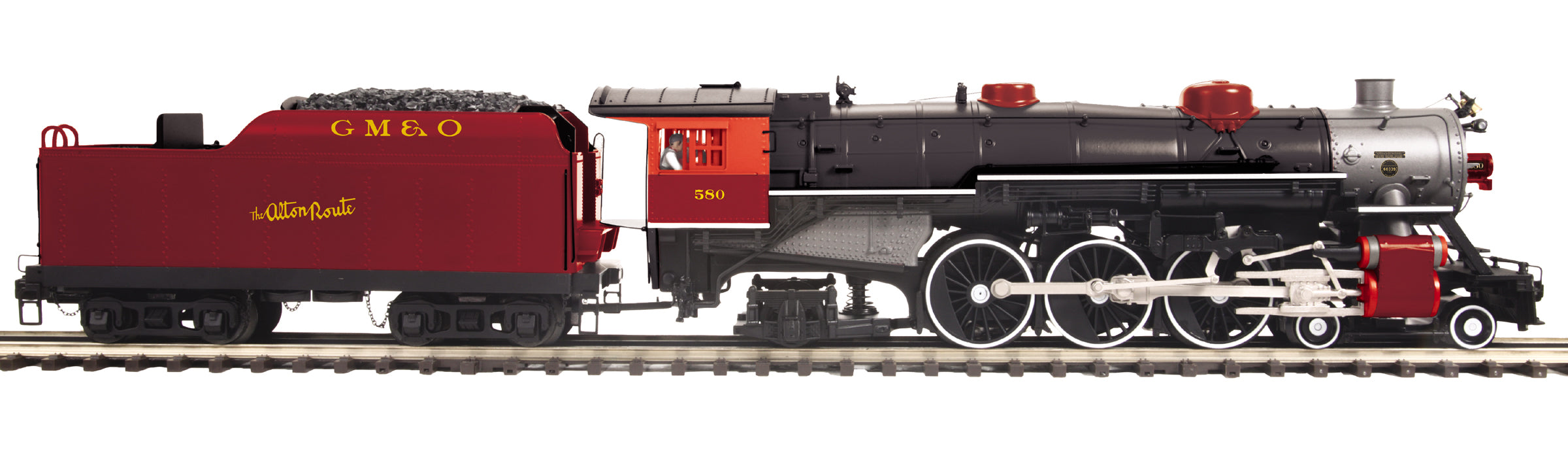 MTH 20-3814-1 - 4-6-2 USRA Pacific Steam Engine "Gulf Mobile & Ohio" #580 w/ PS3