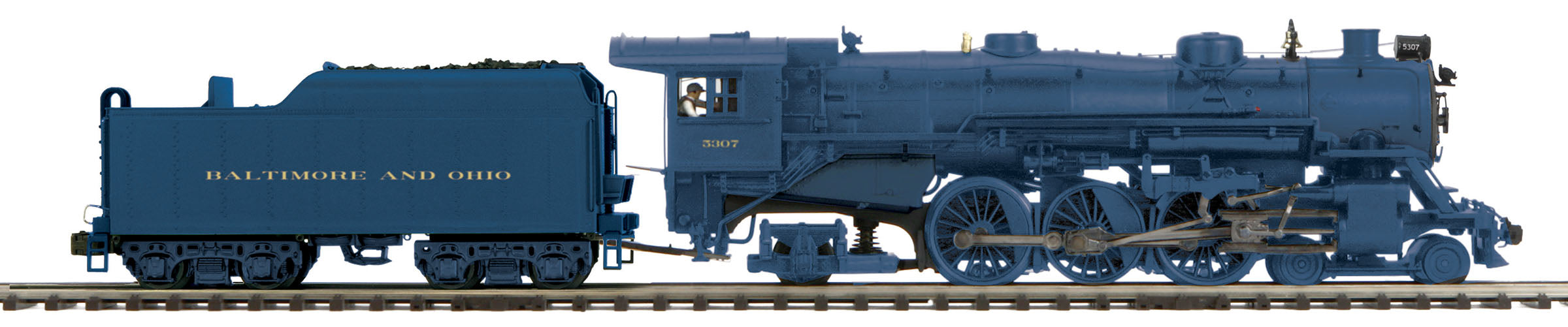 MTH 20-3815-1 - 4-6-2 USRA Pacific Steam Engine "Baltimore & Ohio" # 5307 w/ PS3 (Blue w/P47 Tender)