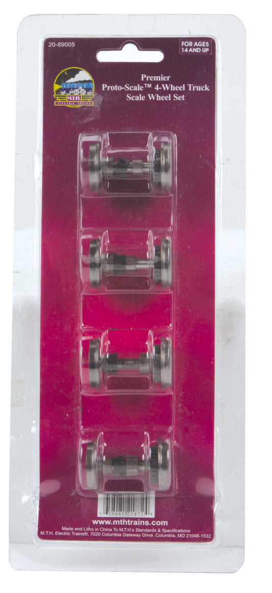 MTH 20-89005 - Proto-Scale 3-2T 4-Wheel Truck Scale Wheel Set Kit - MrMuffin'sTrains