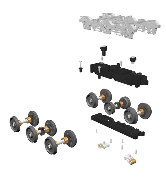 MTH 20-89006 - Proto-Scale 3-2T 6-Wheel Truck Scale Wheel Set Kit - MrMuffin'sTrains
