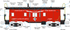 MTH 20-91755 - Bay Window Caboose "Erie Lackawanna" #C306 - Custom Run for MrMuffin'sTrains & Public Delivery Track