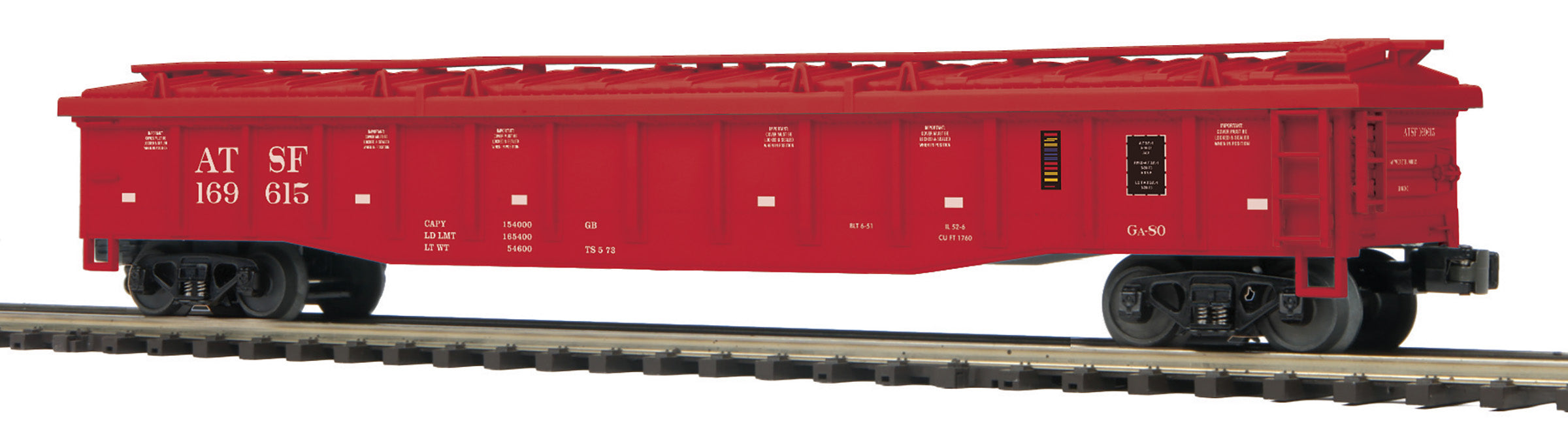 MTH 20-95537 - Gondola Car "Santa Fe" w/ Cover – MrMuffin'sTrains