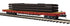 MTH 20-95607 - 60’ Flat Car "Milwaukee Road" w/ Pipe Load (Black) #67055 - Custom Run for MrMuffin'sTrains