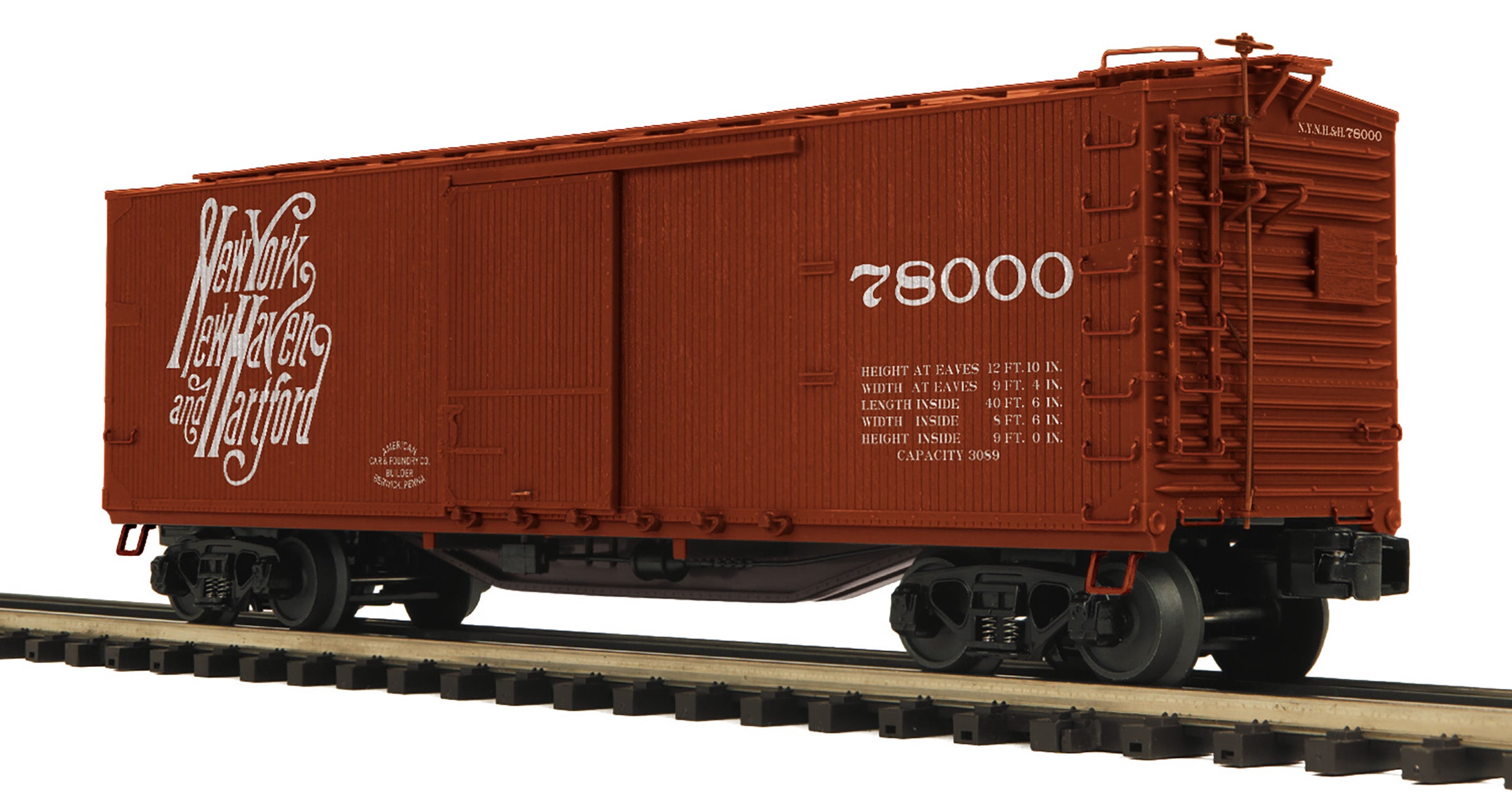 MTH 20-99327 - 40' Double Sheathed Box Car "New York, New Haven & Hartford"