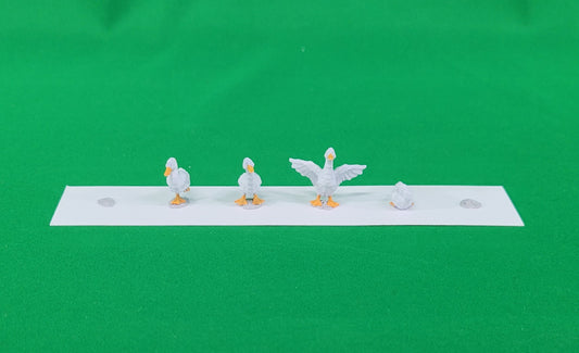 StoneAxe Miniatures - O Scale Ducks (4-Pack)