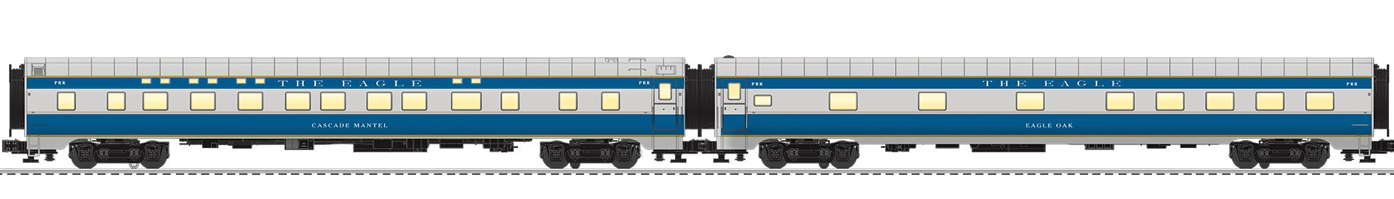Lionel 2027510 - 21" Passenger Car Set "Pennsylvania - Missouri Pacific" (2-Car)