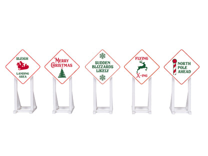 Lionel 2030260 - Christmas Signs (5-Pack) - MrMuffin'sTrains