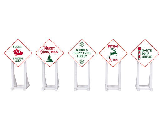 Lionel 2030260 - Christmas Signs (5-Pack) - MrMuffin'sTrains