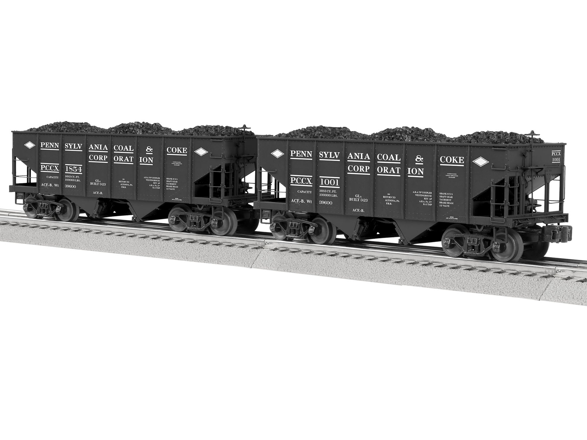Lionel 2226950 - 2-Bay Hopper Car "Pennsylvania Coal & Coke Corp" (2-Car)