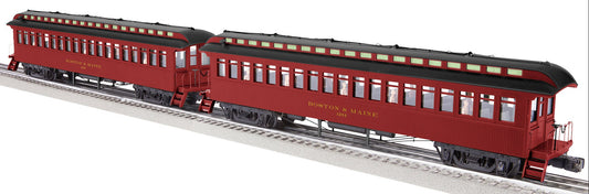 Lionel 2227090 - Wood Coach "Boston & Maine" (2-Car) Set 1 - MrMuffin'sTrains