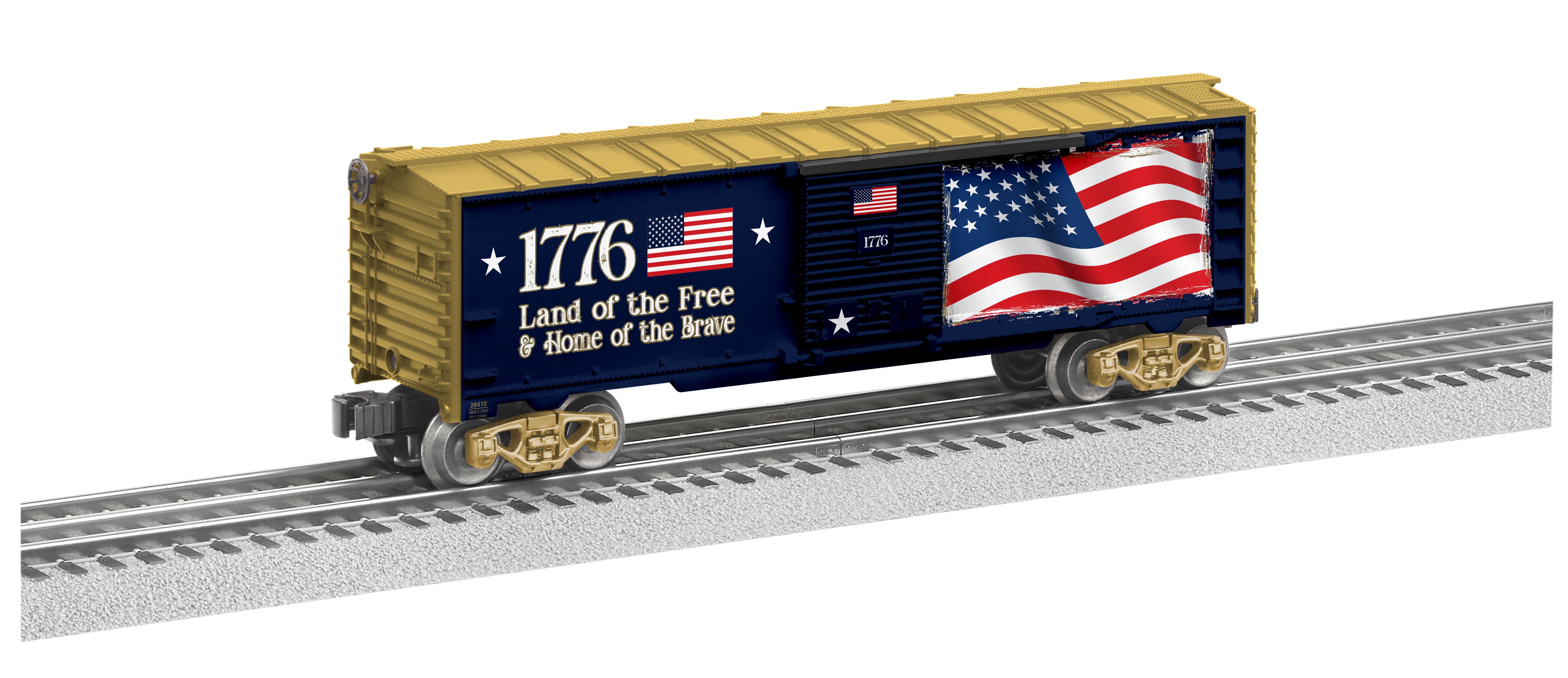 Lionel 2228410 - Boxcar "American Flag" w/ LED