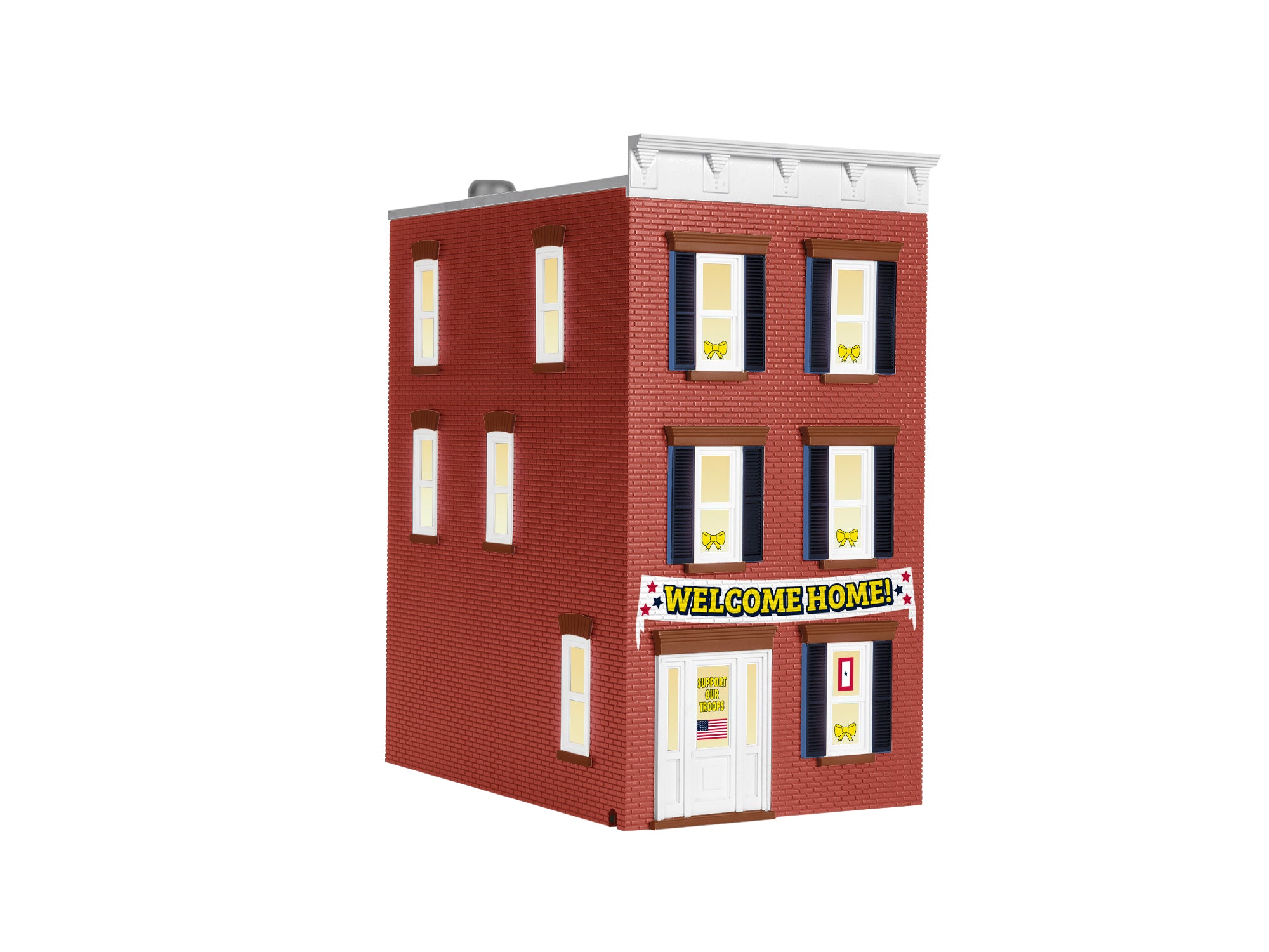 Lionel 2229140 - Townhouse "Welcome Home Troops"