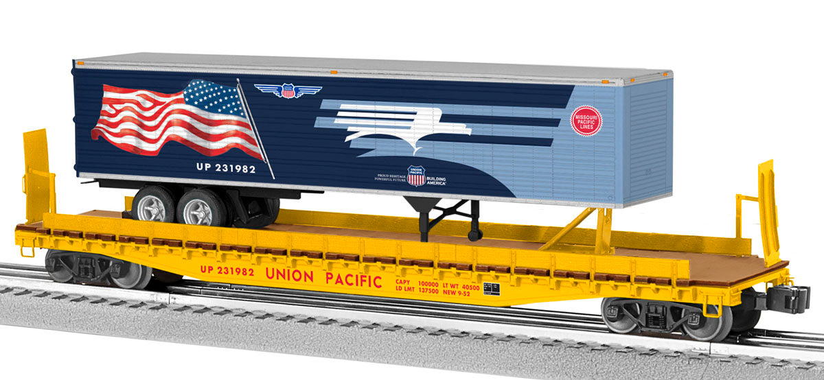 Lionel 2326040 - Union Pacific Heritage Flatcar "Missouri Pacific" w/ Trailer #231982