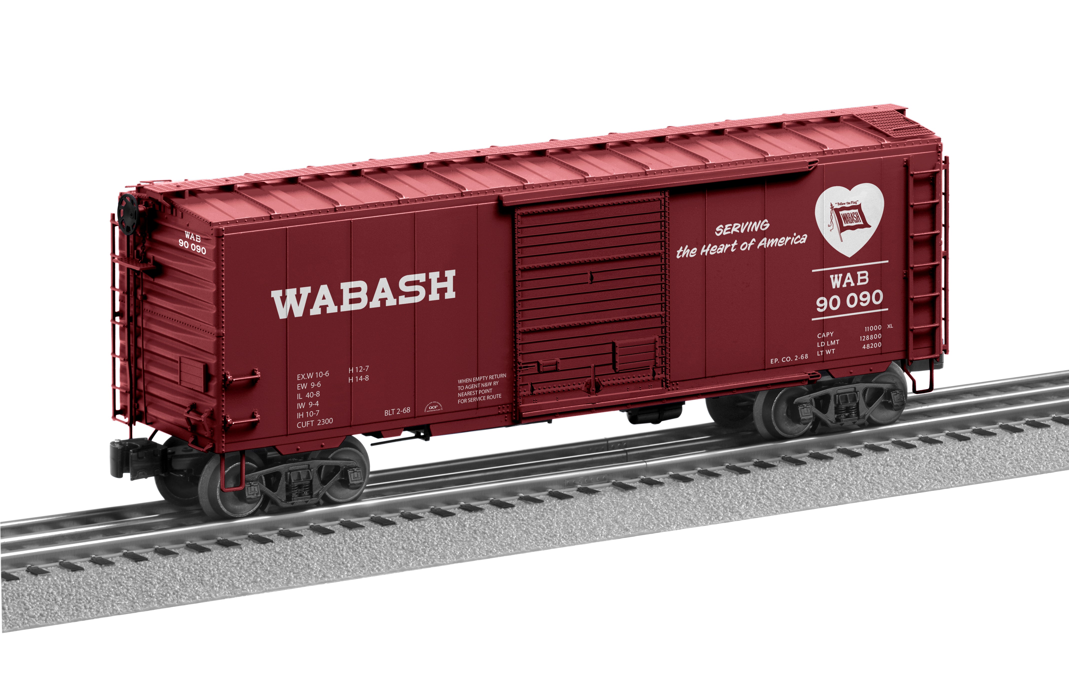 Lionel 2326720 - Grain Door Boxcar "Wabash" #90090