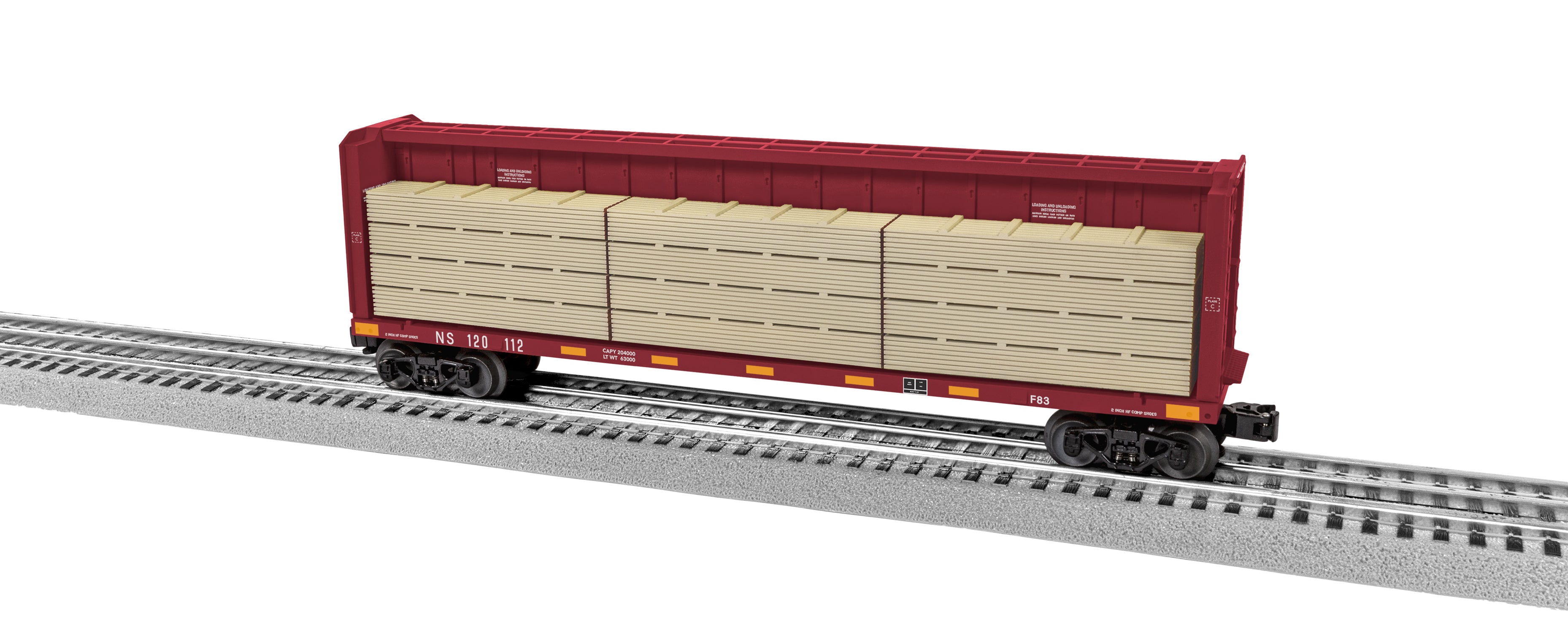 Lionel 2343081 - Centerbeam Flatcar "Norfolk Southern" #120112