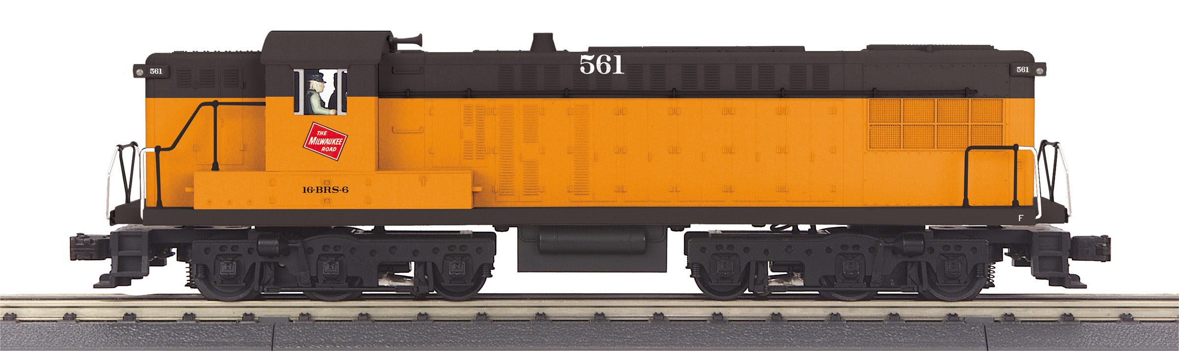 MTH 30-20890-1 - AS-616 Diesel Engine "Milwaukee Road" w/ PS3 #561 - Custom Run for MrMuffin'sTrains