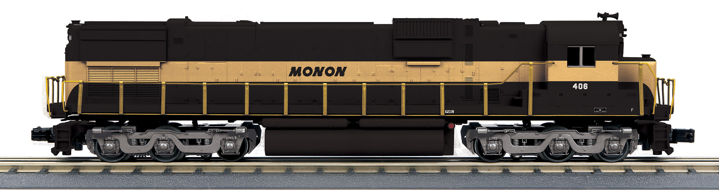 MTH 30-21095-1 - ALCO C-628 Diesel Locomotive "Monon" #406 - Custom Run for MrMuffin'sTrains