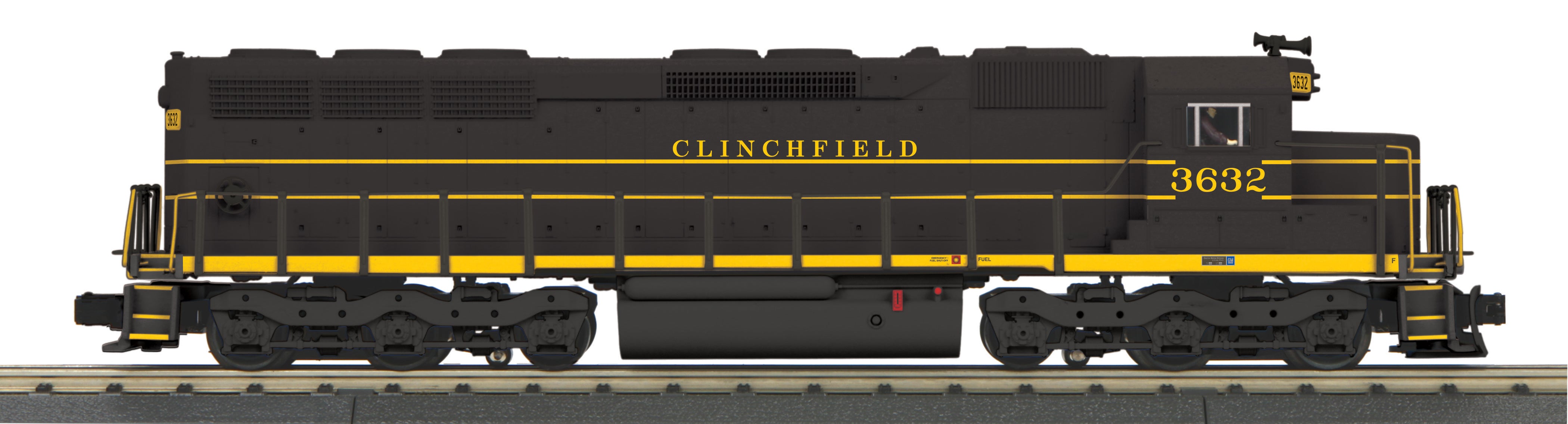 MTH 30-21132-1 - SD-45 Diesel Engine "Clinchfield" #3632 w/ PS3 - Custom Run for MrMuffin'sTrains