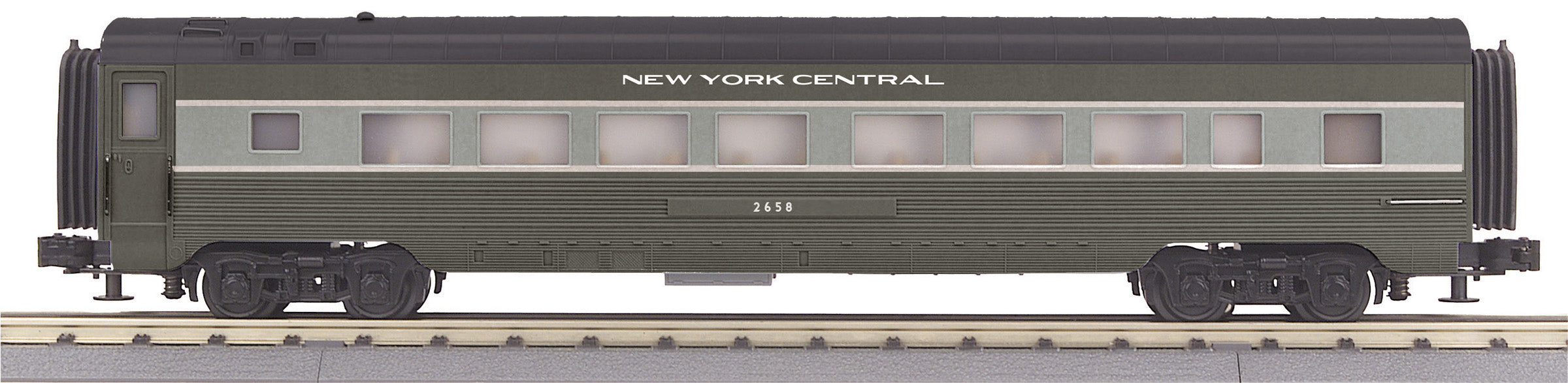MTH 30-68246 - 60’ Streamlined Coach Car "New York Central" Lightening Stripe
