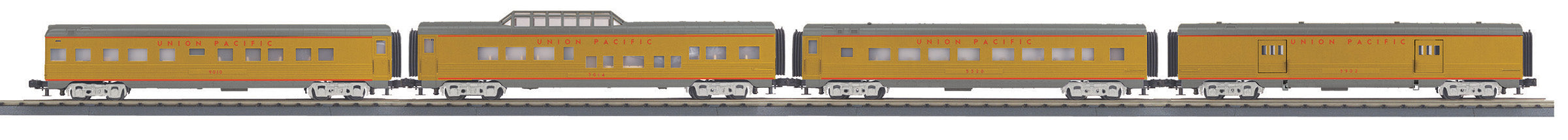 MTH 30-68248 - 60’ Streamlined Passenger Set "Union Pacific" (4-Car)