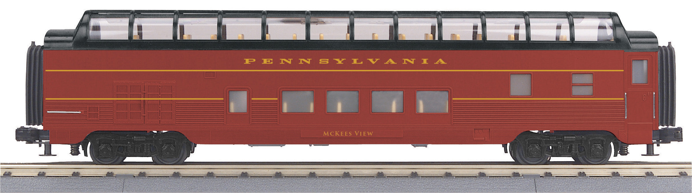 MTH 30-68255 - 60’ Streamlined Full-Length Vista Dome Car "Pennsylvania"
