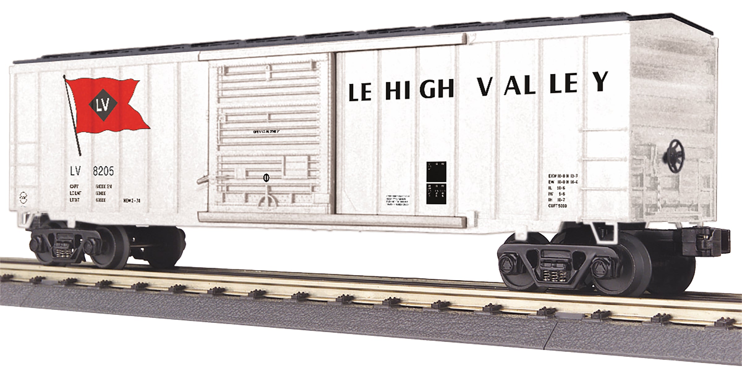 MTH 30-71070 - 50' Modern Box Car "Lehigh Valley" #8205