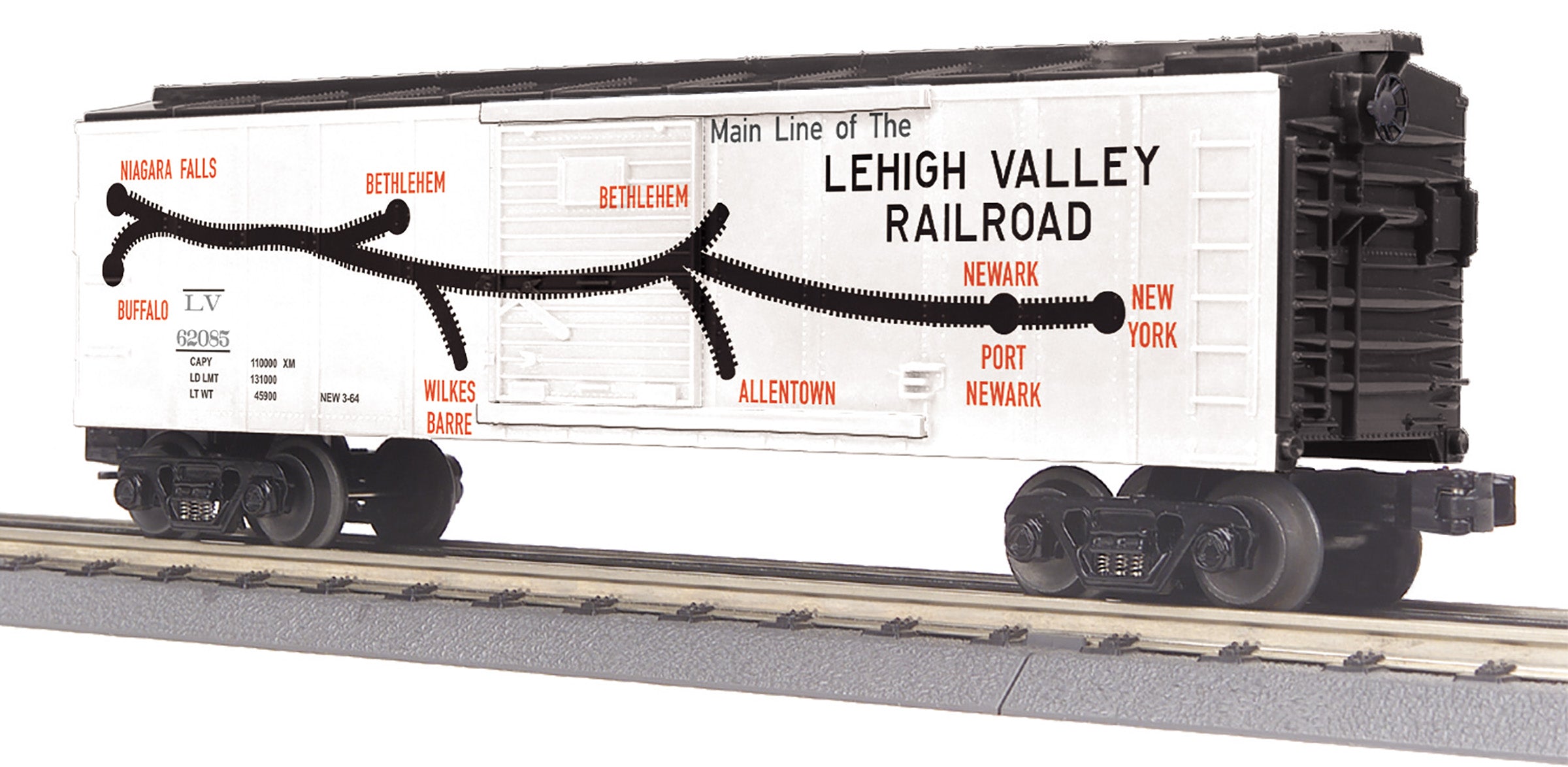 MTH 30-71116 - 40' Box Car "Lehigh Valley" #62085