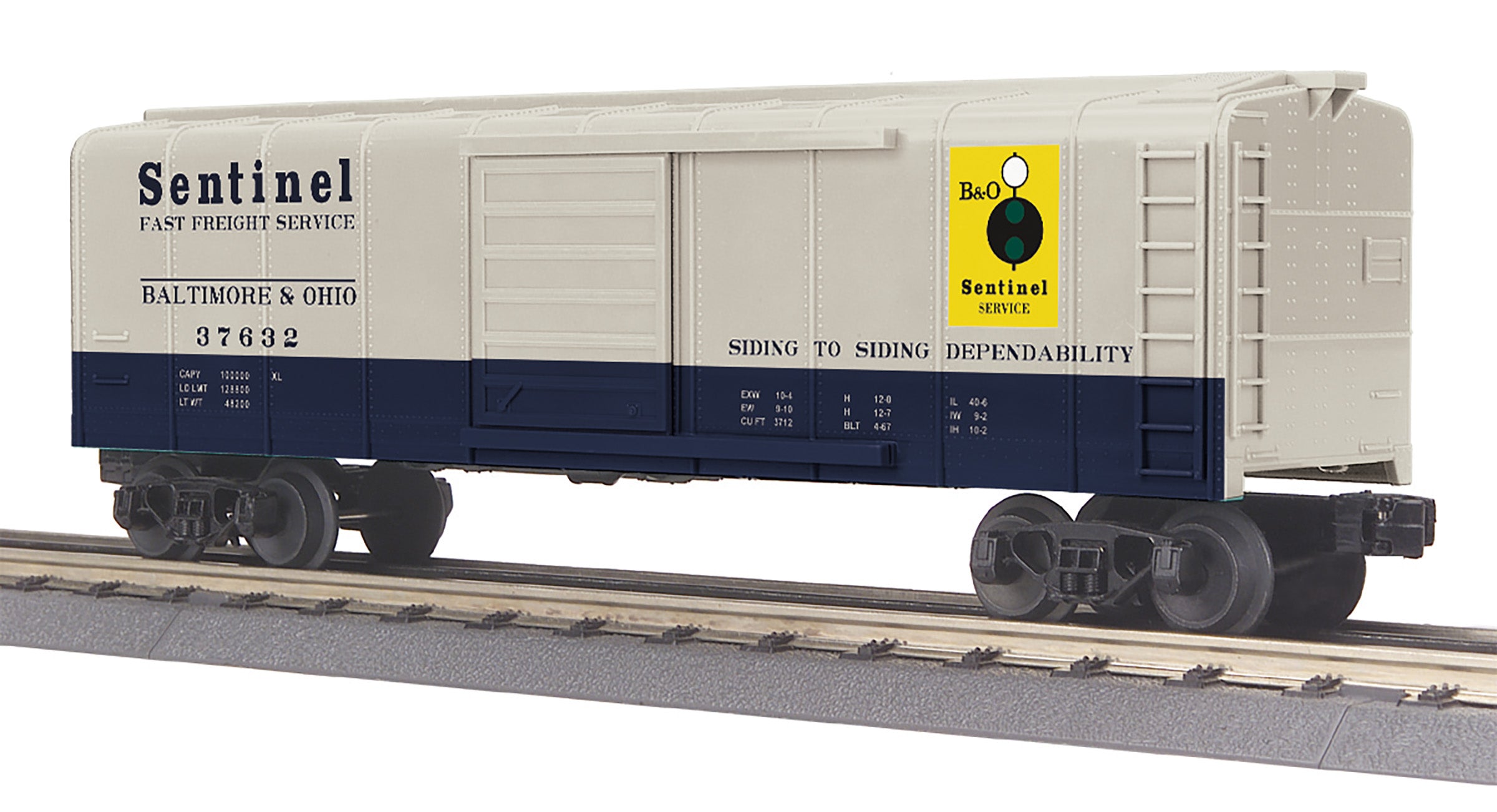 MTH 30-71129 - Rounded Roof Box Car "Baltimore & Ohio" #37632