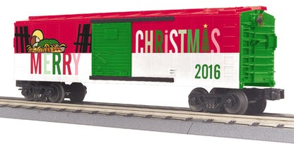 MTH 30-74843 - RailKing - Box Car "Christmas" #2016 - MrMuffin'sTrains