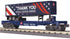 MTH 30-76848 - Flat Car "Montana Rail Link" w/ Trailer (Essential Workers)