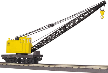 MTH 30-79665 - American Crane Car "MOW" (Undecorated) - Custom Run for MrMuffin'sTrains - MrMuffin'sTrains