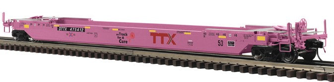 Atlas O 3004033 - Master - 53' Rebuilt Well Car "TTX" (On Track for a Cure) 2-Rail