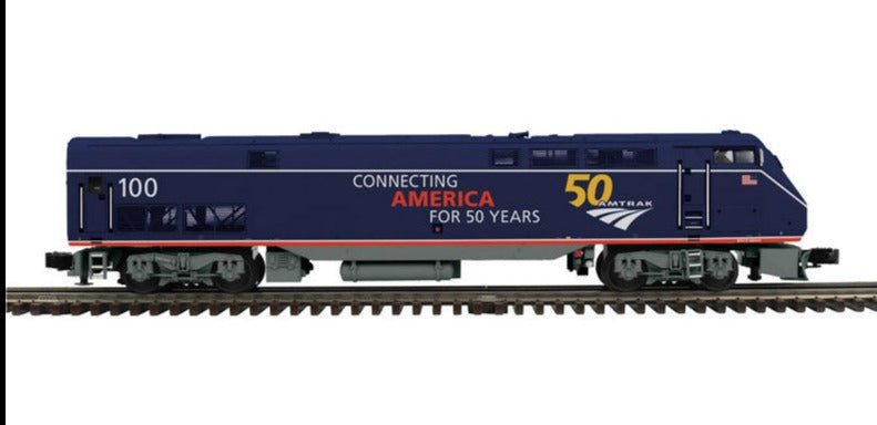 Atlas O 30138044 - Premier - P-42 Genesis Diesel Locomotive "Amtrak" Midnight Blue 50th #100