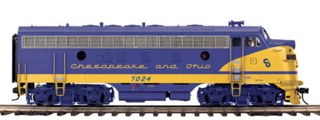 Atlas O 30138079 - Master - F-7A Diesel Locomotive "Chesapeake & Ohio" #7024 (Powered)