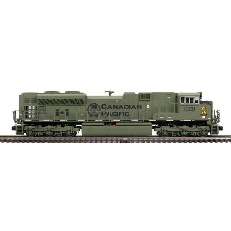 Atlas O 30138160 - Premier - SD70ACe Diesel Locomotive "Canadian Pacific" #7020 w/ PS3 (Army Green Military Pride) - 2-Rail