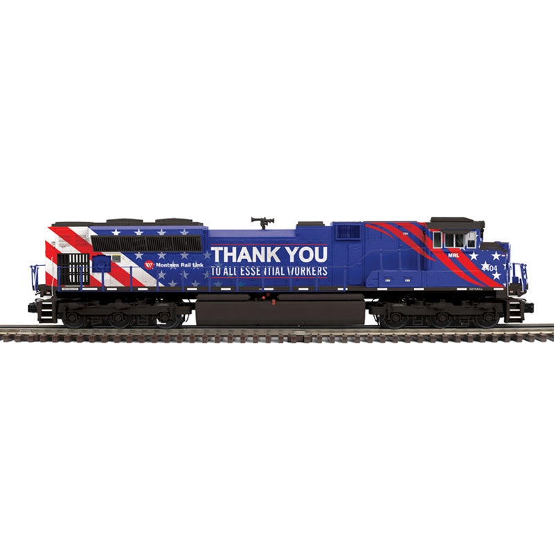 Atlas O 30138165 - Premier - SD70ACe Diesel Locomotive "Montana Rail Link" #4404 w/ PS3 (Essential Workers) - 2-Rail