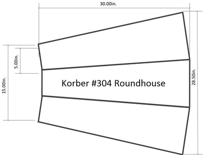Korber Models #304 - O Scale - 3 Stall Roundhouse Kit - MrMuffin'sTrains