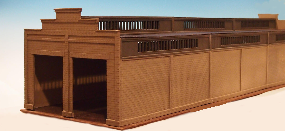 Korber Models #306 - O Scale - 2 Stall Diesel Shed Kit - MrMuffin'sTrains