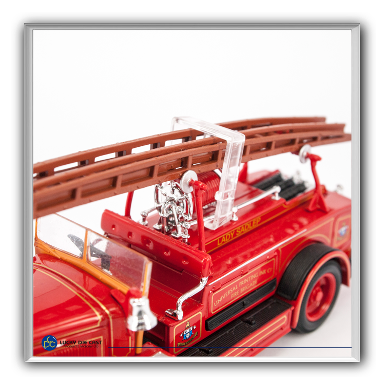 Lucky Die Cast 43009 - 1934 Leyland FK-1 Fire Engine (Red) 1/43 Diecast Car