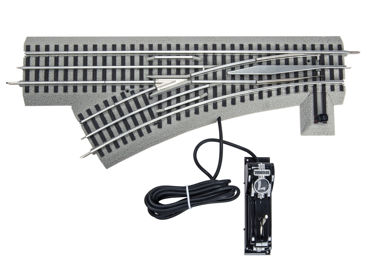 Lionel 6-81949 - FasTrack - O-48 Remote/Command Switch (Left) - MrMuffin'sTrains