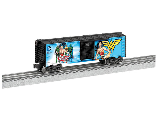 Lionel 6-82947 - Justice League Boxcar "Wonder Woman / Green Arrow" (2-Car) - MrMuffin'sTrains